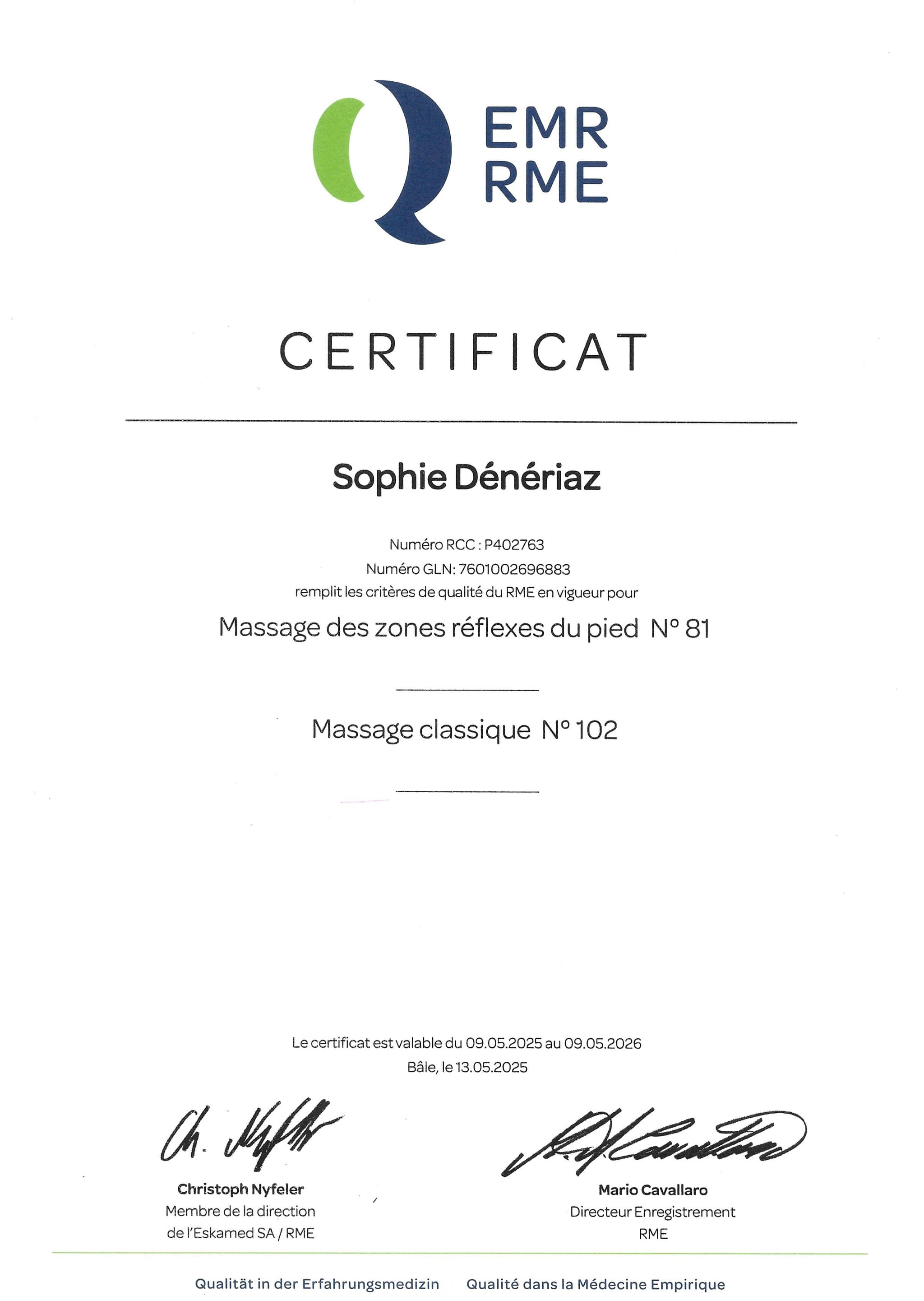 certification
