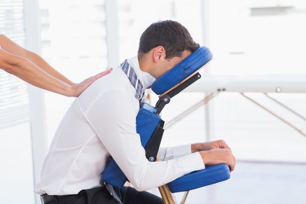 Massage assis en entreprise